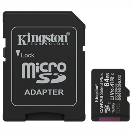 Memoria Microsd Kingston Select Plus 64GB Clase 10 001