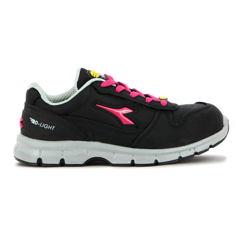 Diadora Utility Zapato Run Low S3 Src Esd Negro-fucsia