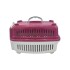 Transportadora Rígida Para Mascotas N3 Perro Gato Resistente Variante Color Bordo
