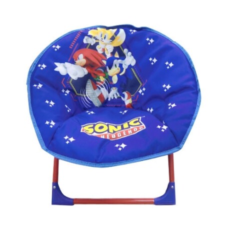 Silla Honguito Plegable Infantil con Diseño de Sonic Azul