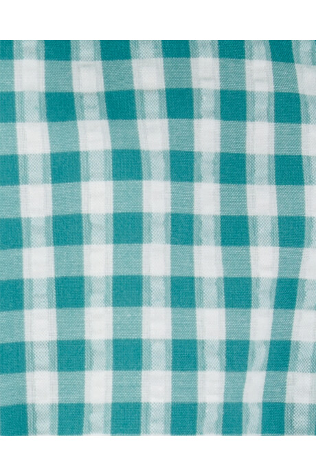 Monito bombachudo de algodón, diseño a cuadros Sin color