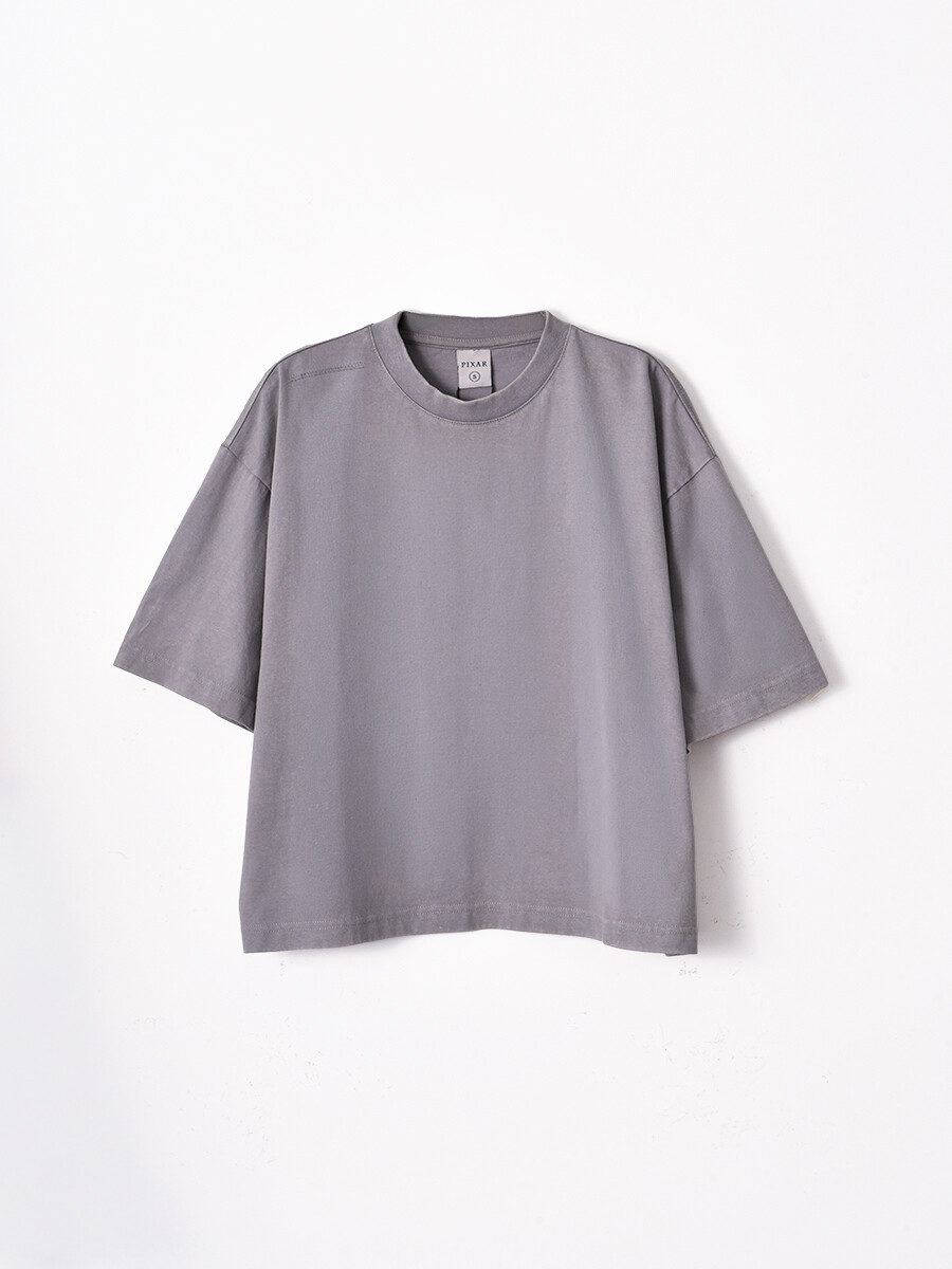 REMERA PIZZA PLANET - GRIS 