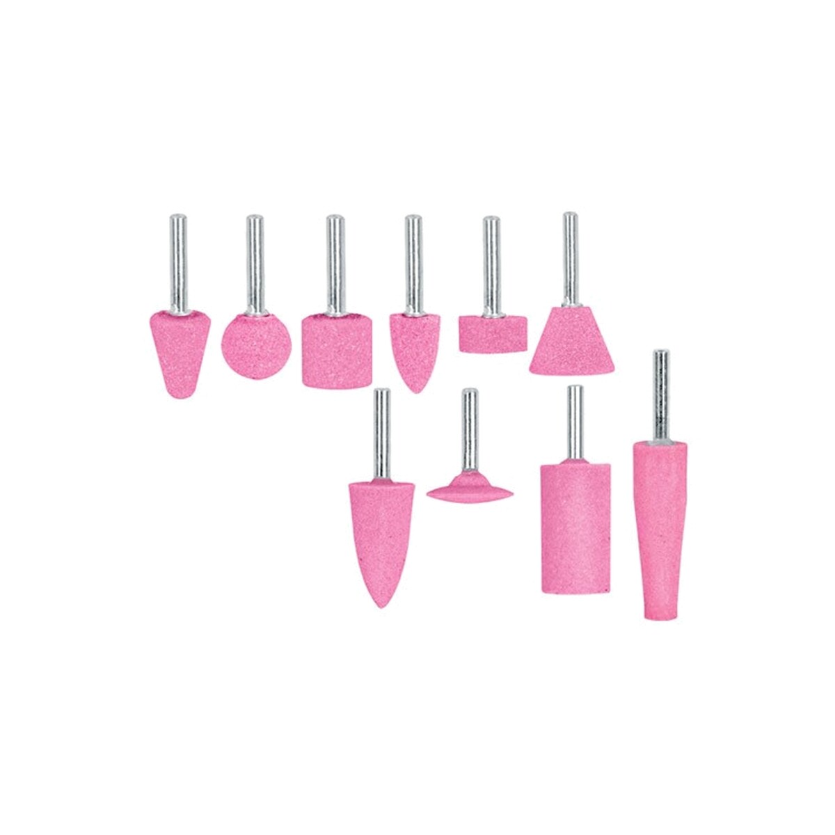 Juegos piedras Montadas Truper 10pz 1/4" 