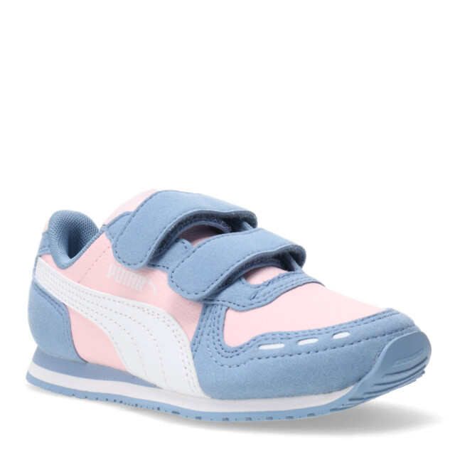 Championes Infantiles Puma Cabana Racer SL 20 V Rosado - Blanco - Celeste
