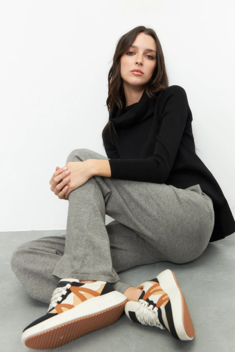PANTALÓN TEDY Gris Melange
