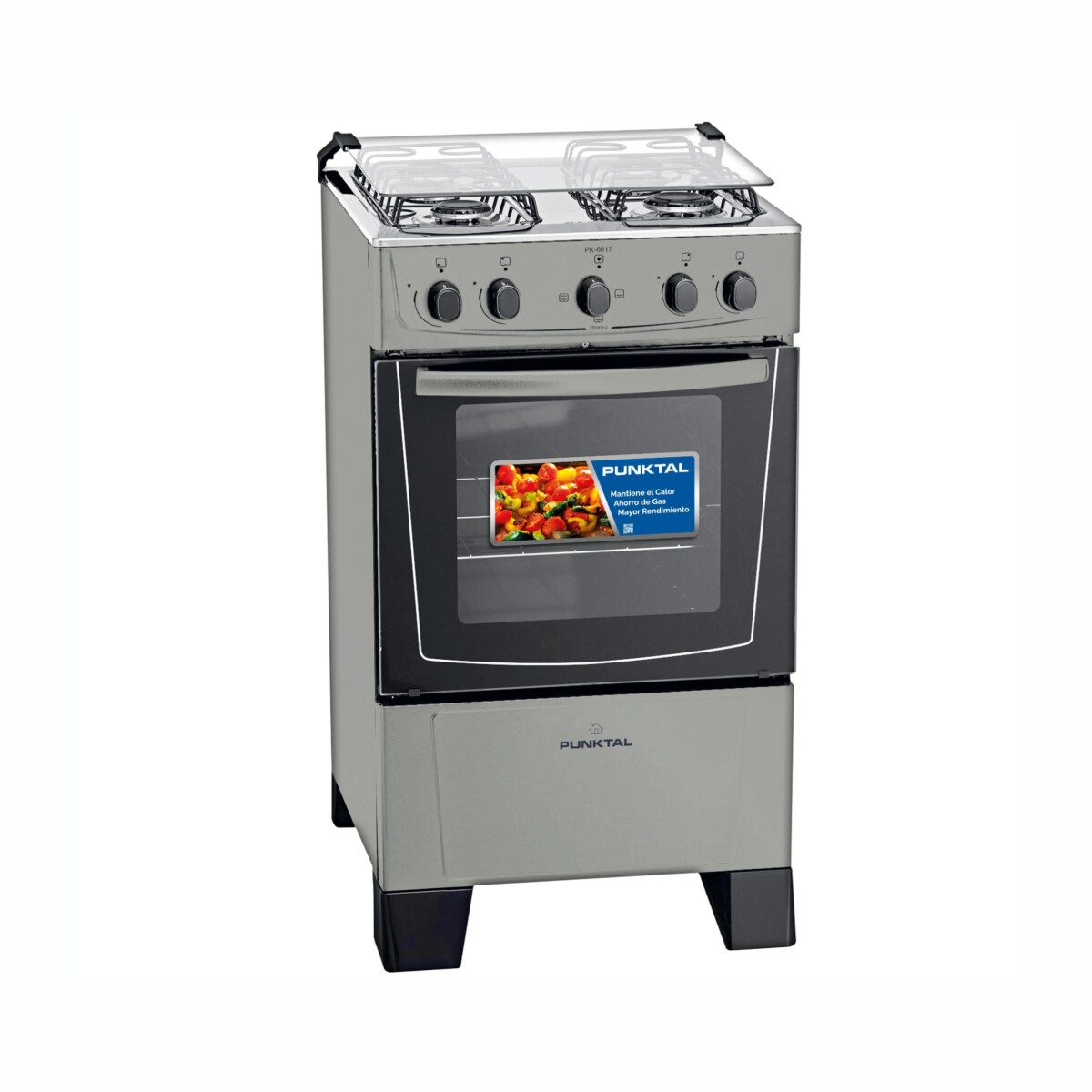 Cocina Combinada PUNKTAL PK-6617 4 Hornallas 