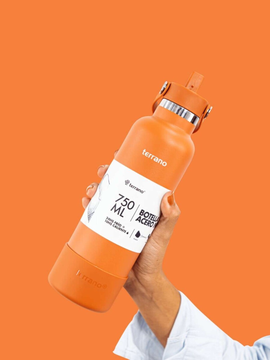 Botella Térmica Con Pico 750Ml. - Terracota 