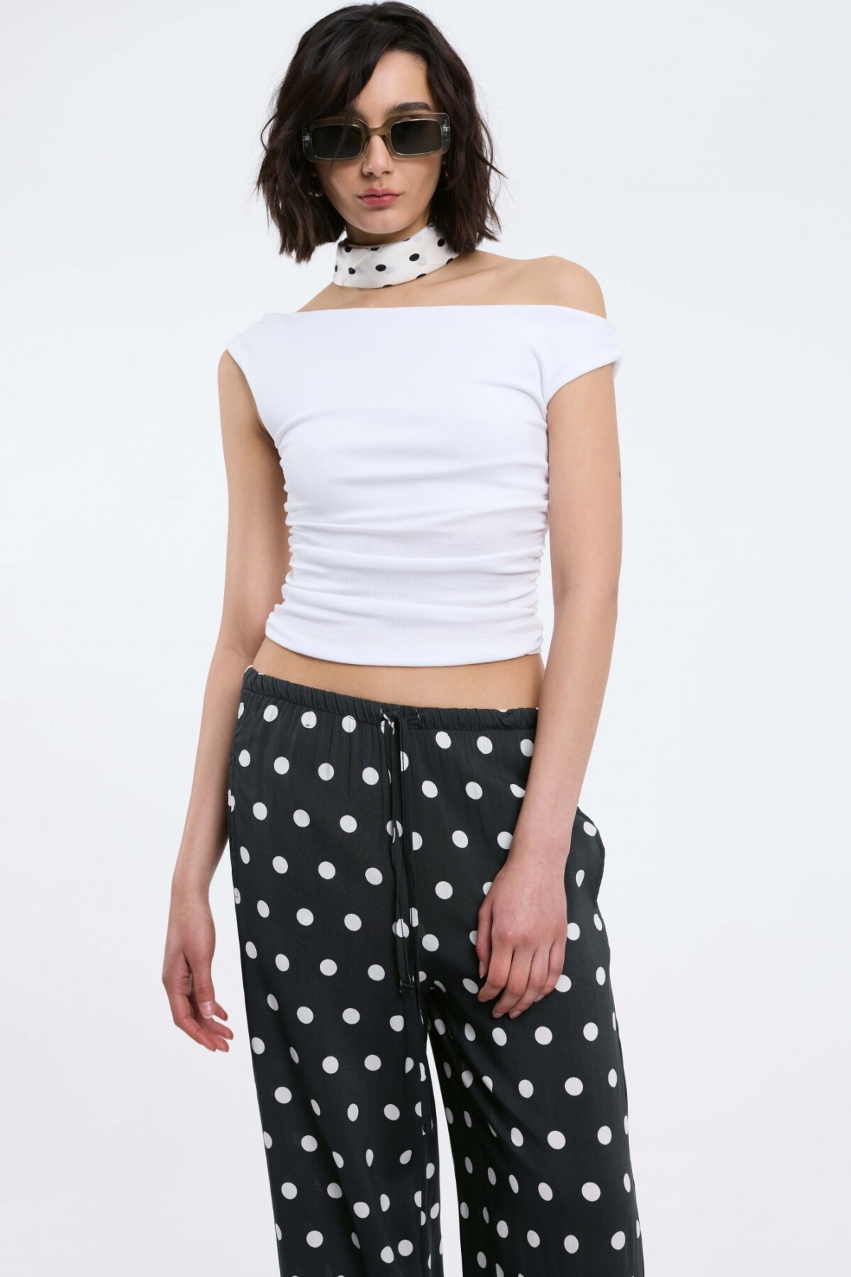 Top Asimétrico Blanco