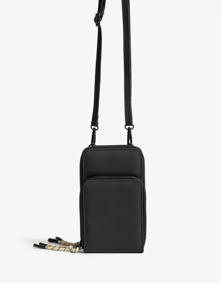 Ficheros Billetera Fichero Con Correa - Negro