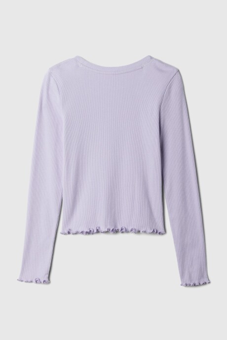 Remera Rib Manga Larga Niña Cosmic Sky Purple 15-3