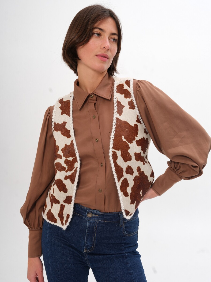 Chaleco Carmela - Cuero Vaca 