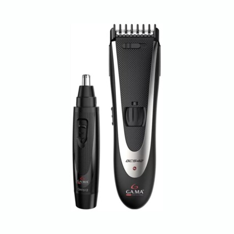 Set Corta Pelo Y Nose Trimmer GAMA GCS544 Con Un Peine - Negro Set Corta Pelo Y Nose Trimmer GAMA GCS544 Con Un Peine - Negro