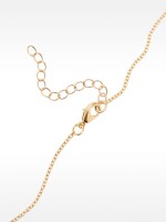 Collar Corto Con Circonitas dorado