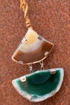 Cracked Necklace Caramelo / Verde