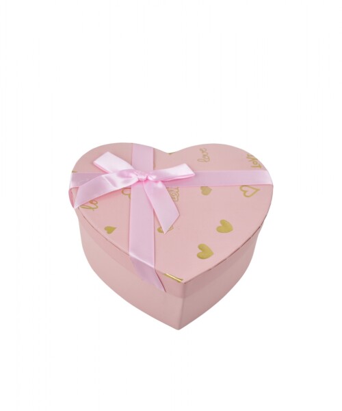 Caja Rigida Corazon 21 cm ROSADO