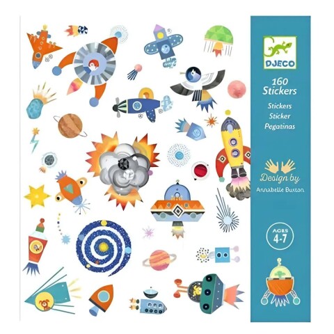 STICKERSX160 Stickers X160 Unidades Design By Annabelle Buxton 4-7 Años Djeco