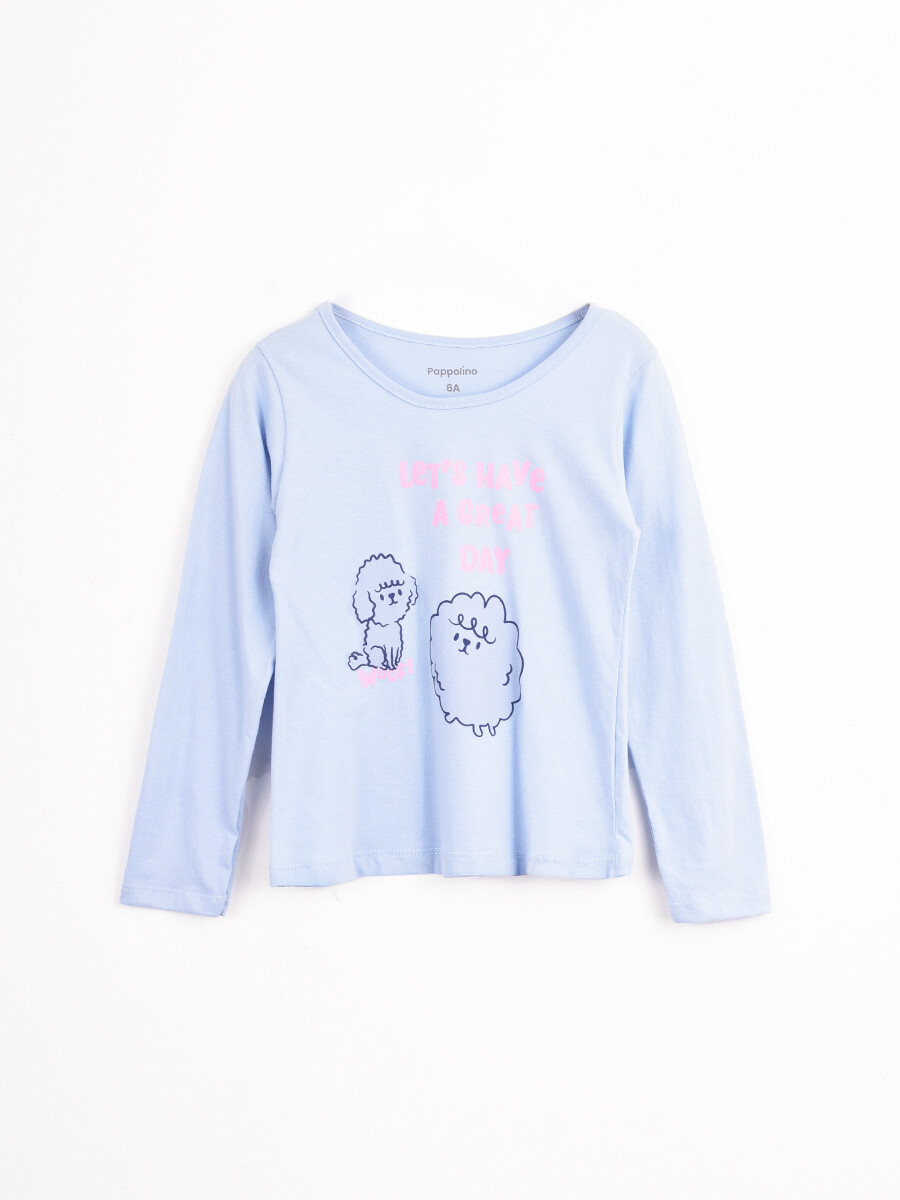 REMERA FRIENDS - CELESTE 