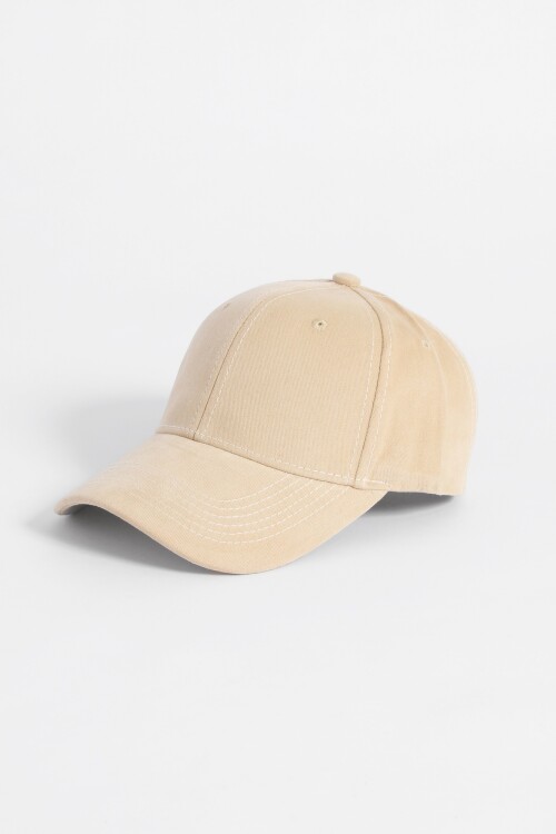 Cap básico algodón beige