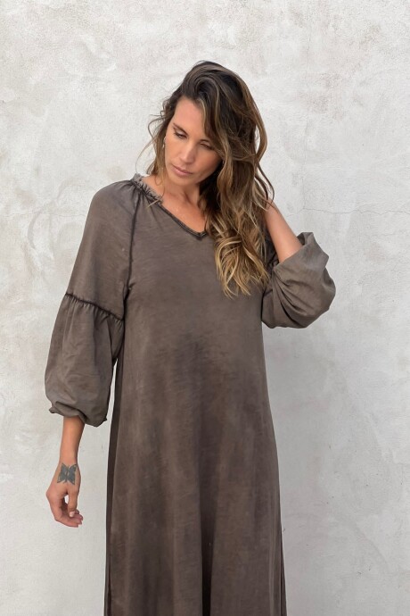 VESTIDO BODIL Marrón