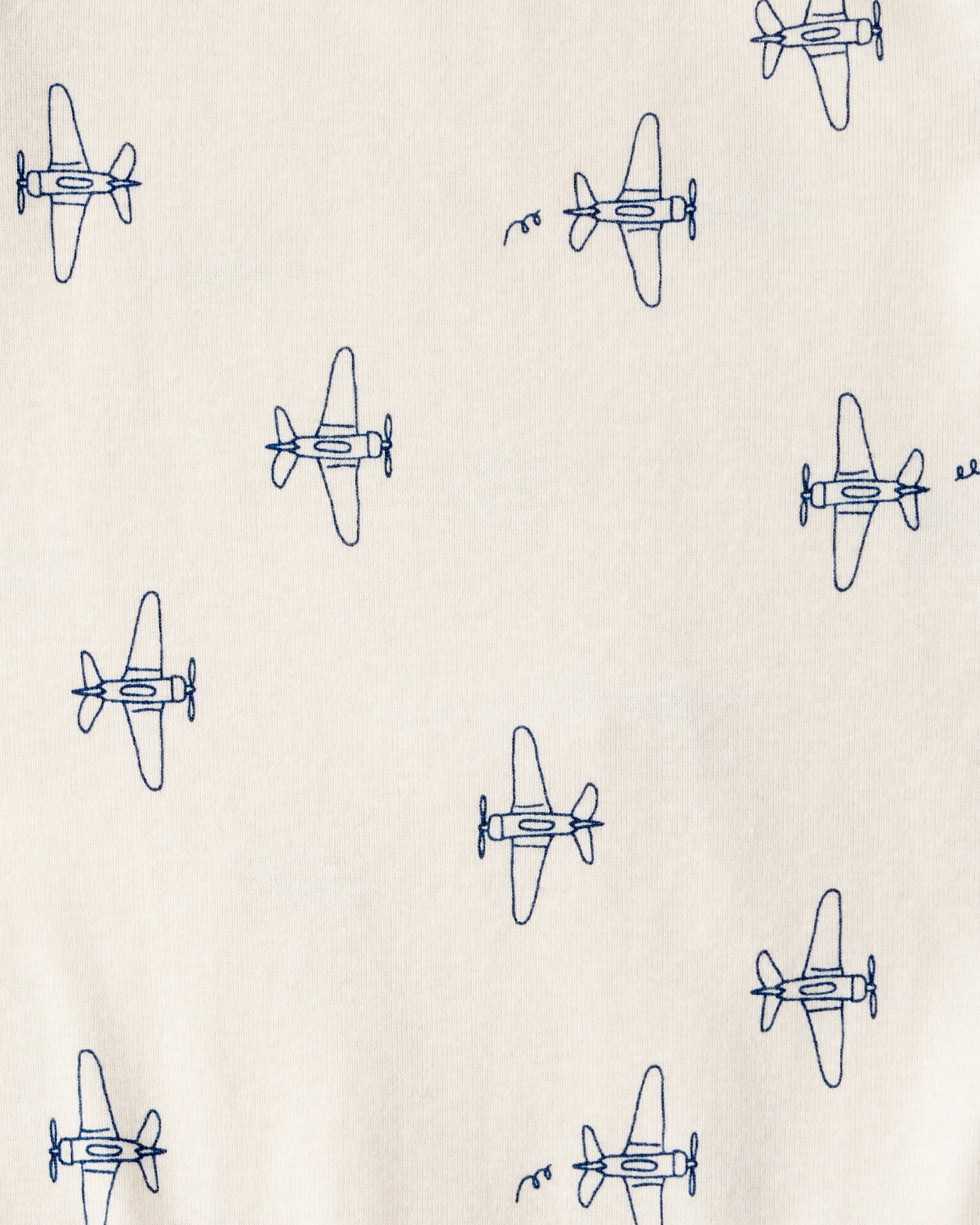 Set tres piezas, campera de micropolar, pantalón y body, diseño avionetas Sin color