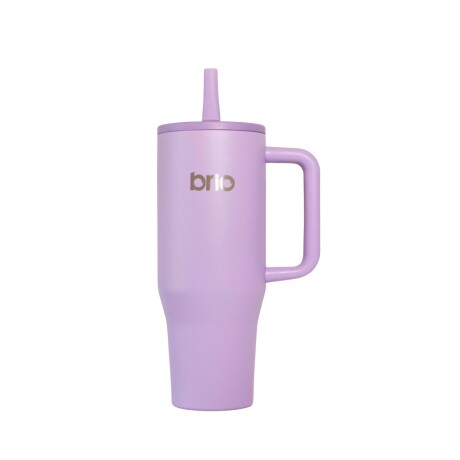 Vaso Térmico Brio Con Tapa Y Sorbito 1200 Ml Lavanda