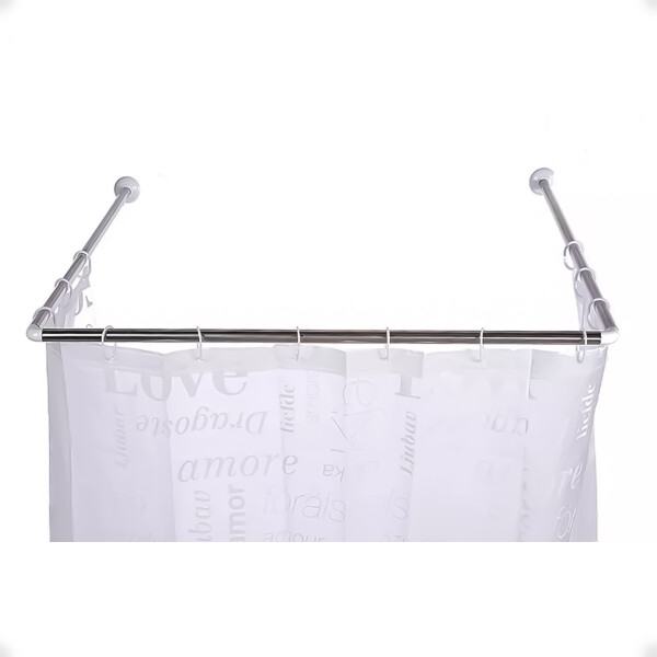 Palo para Cortina de Baño de 3 Tramos de Acero Inoxidable Palo para Cortina de Baño de 3 Tramos de Acero Inoxidable