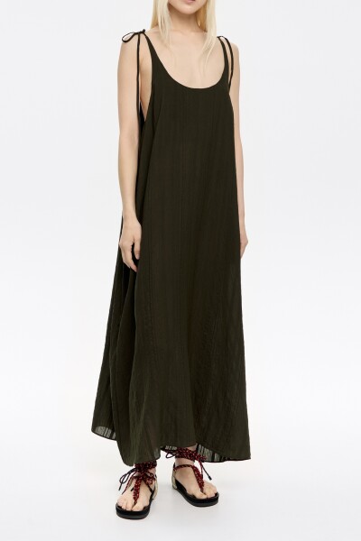 VESTIDO MIDI Verde