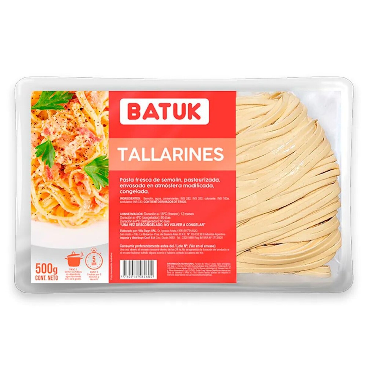 Tallarines Batuk 500Grs 
