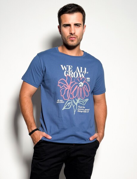 Remera estampada Isai Azul