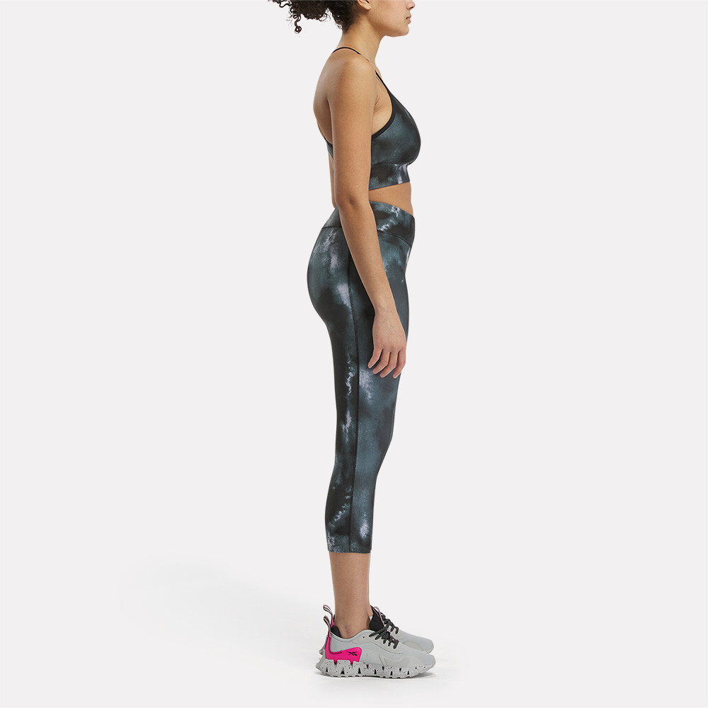Id Train Printed Sports Bra - Mujer Black