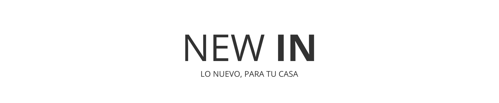 Listado NEW IN