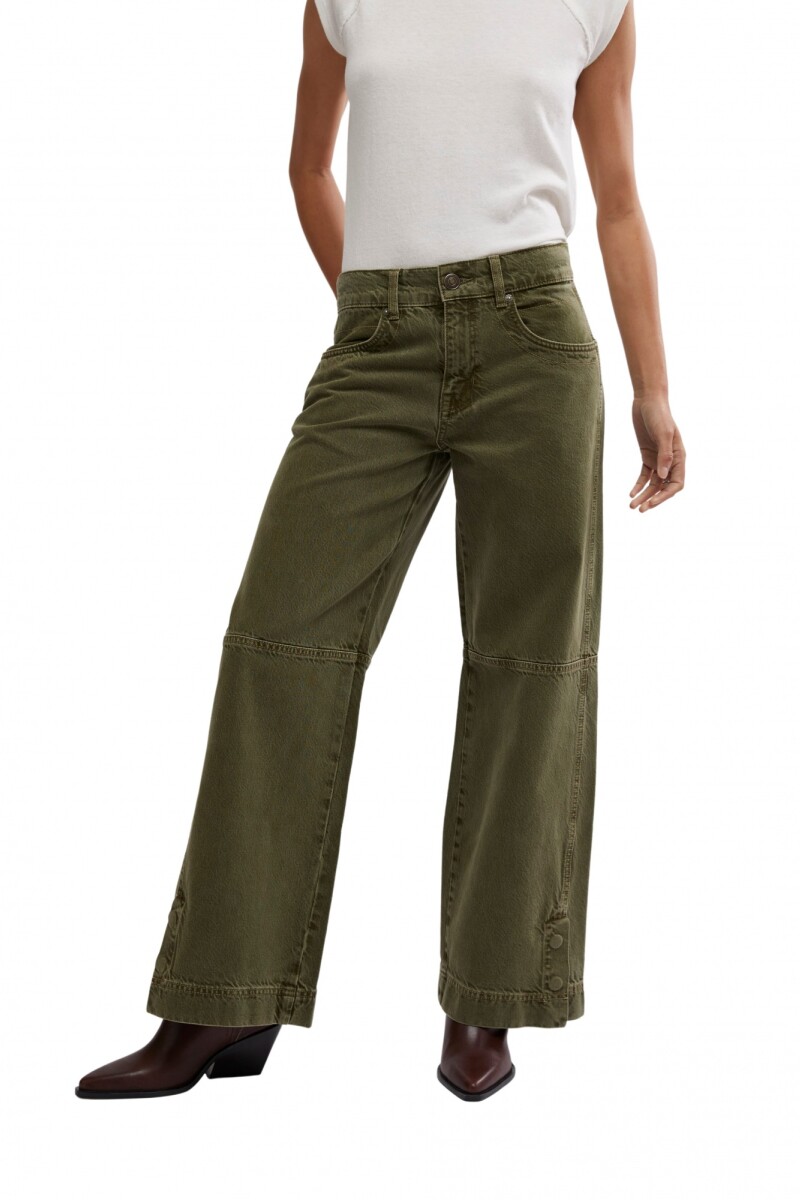 BENJI RELAXED WIDE LEG Verde