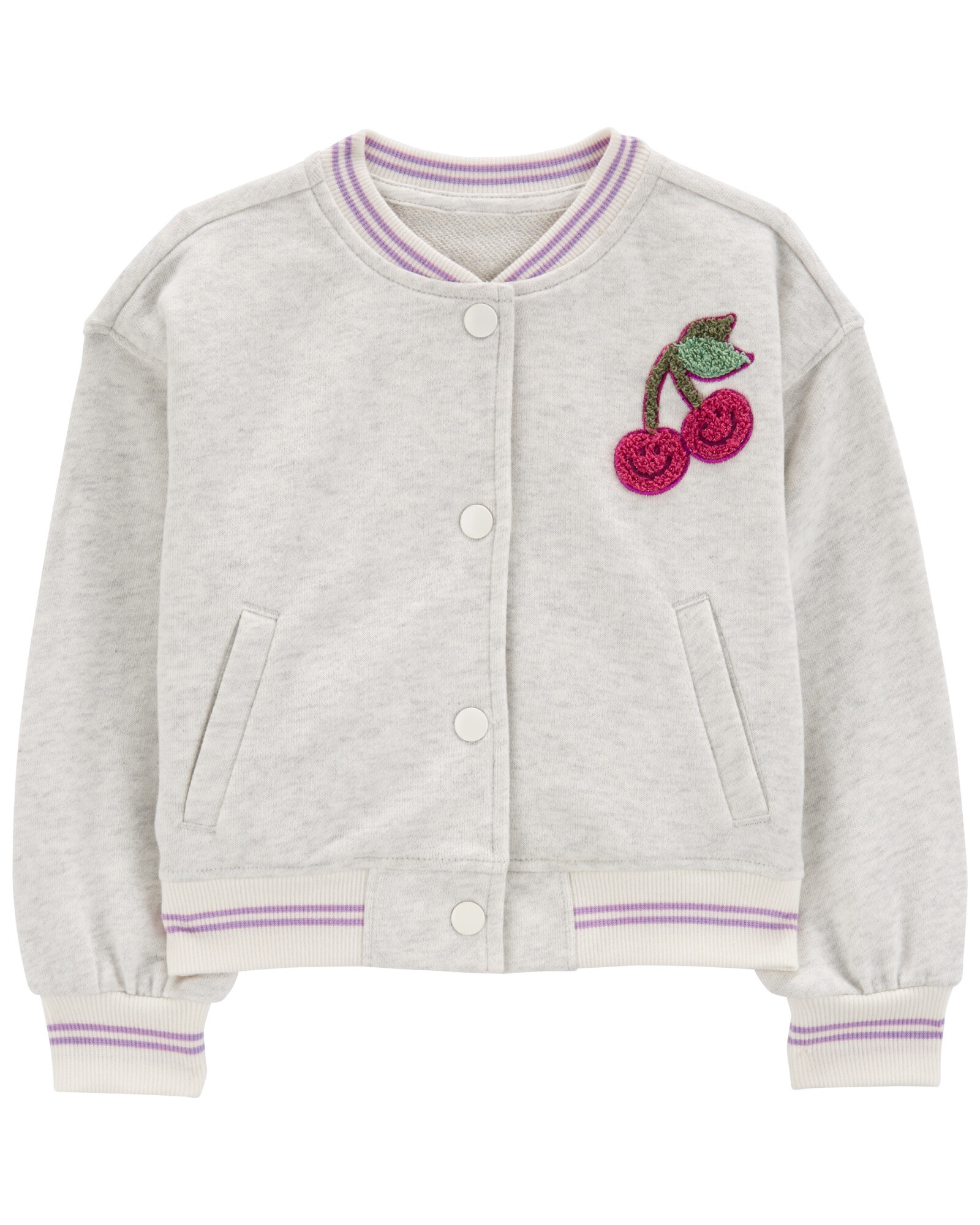 Campera de algodón, con bordados Campera de algodón, con bordados