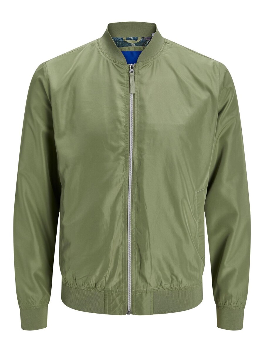 Chaqueta Vegas Bomber Ligera Diseño Interior - Oil Green 