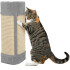 Rascador Gato Sillon Amurar Pared Tornillos Pom Pom Grande Variante Color Gris