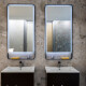 Espejo Anticorrosion 60X120 Con Sensor One Touch Y Luz Led - Negro Mate 000