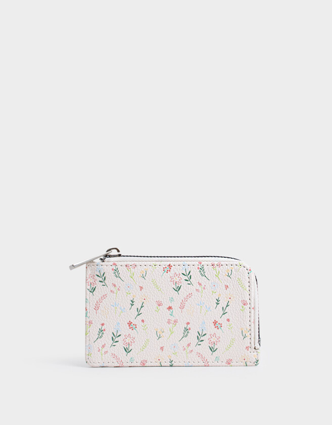 Tarjeteros Tarjetero Cuerina Flores - Estampado Flores