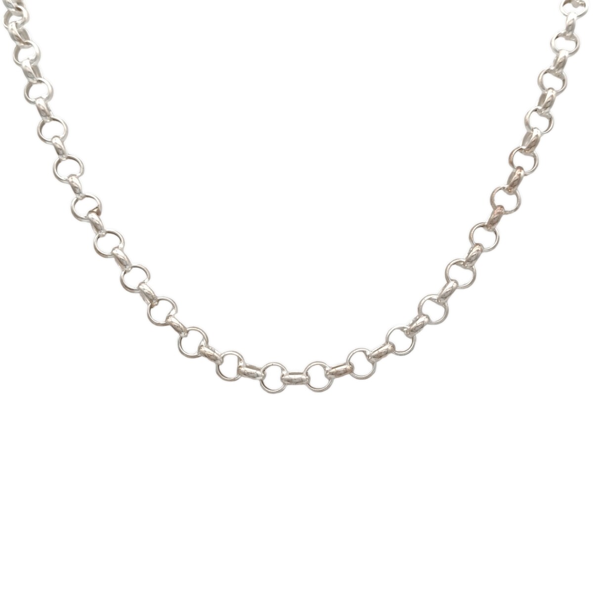 Cadena Rolo-Plata y Oro-Sin piedra-CD5077 - sinpiedra 