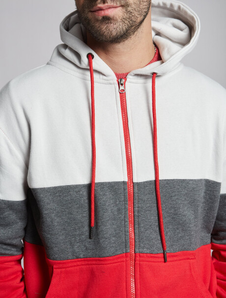 Campera felpa rojo