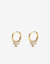 Aros Argollas Cubic zirconia Argollas Con Cubic Zirconia - Dorado