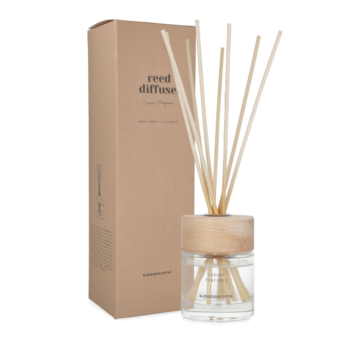 Difusor Wooden 120ml Flores Blancas