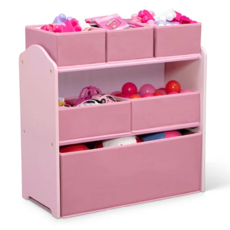 Set juego de mesa y organizador 6 contenedores rosa Set juego de mesa y organizador 6 contenedores rosa