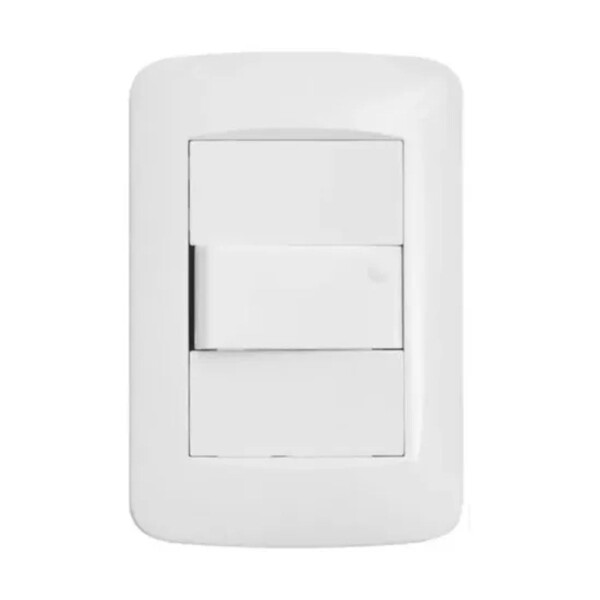 PLAQUETA INTERRUPTOR UNIPOLAR BLANCO MOLVENO Plaqueta Interruptor Unipolar Blanco Molveno