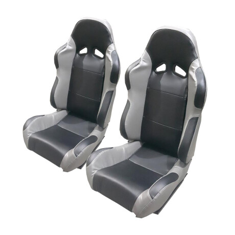 ACCESORIO INTERIOR - JGO X2 BUTACA DEPORTIVA NEGRO GRIS WESTON ACCESORIO INTERIOR - JGO X2 BUTACA DEPORTIVA NEGRO GRIS WESTON
