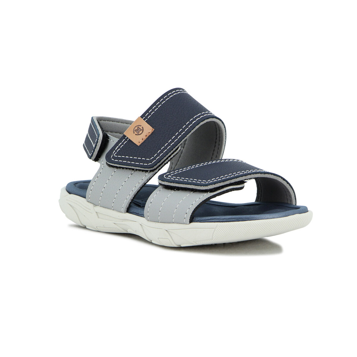 Molekinho Sandalia C/tiras C/velcro - Marino-gris 
