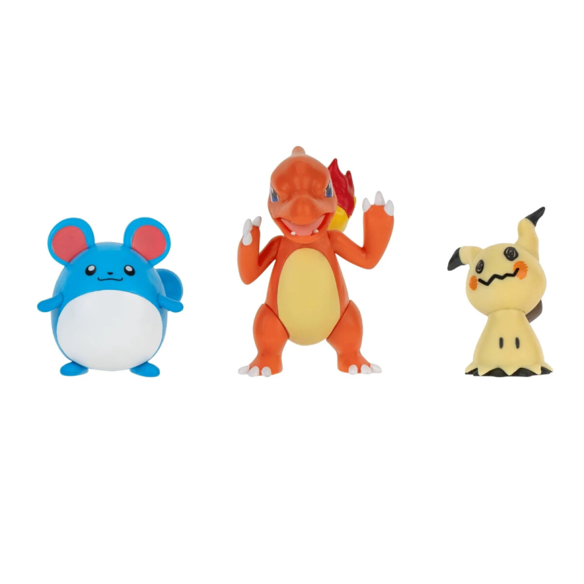 Pokemon Battle Figure Set - Mimikyu + Charmeleon + Marill 