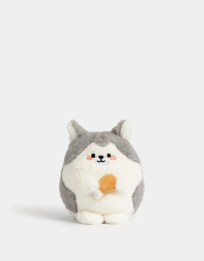 Llavero Peluche Llavero Y Charm De Zorrito - Combinacion Bicolor