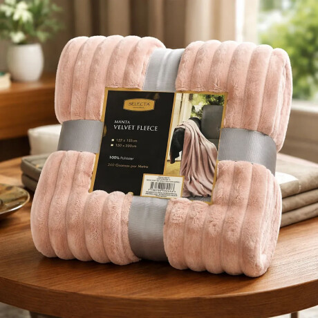Manta Polar Velvet Fleece Frazada Pana Terciopelo 127x152cm Rosa