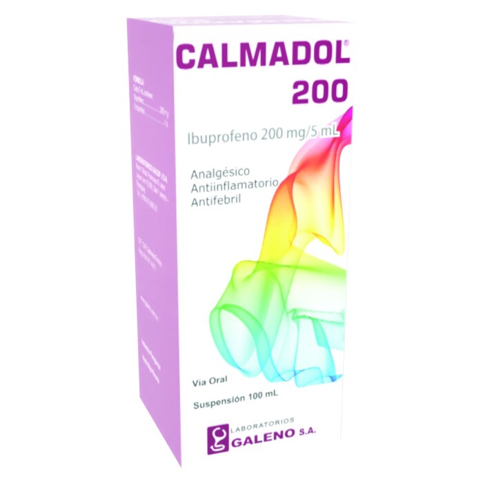 CALMADOL 200 MG SUSP. FR. X 100 ML. única