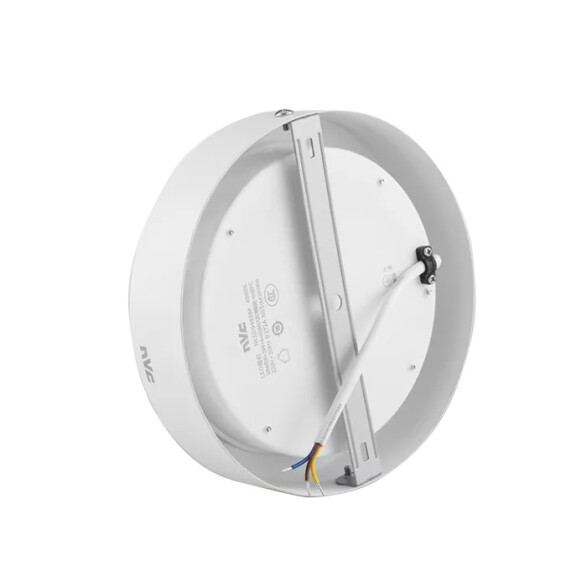 Plafón LED redondo 12W blanco, luz cálida Ø150mm NV2122
